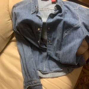 Banana Republic denim shirt.